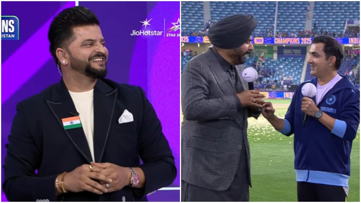 Champions Trophy: 'Sauda Khara-Khara', coach Gambhir Bhangra with Navjot Sidhu Victory Celebration Watch Video