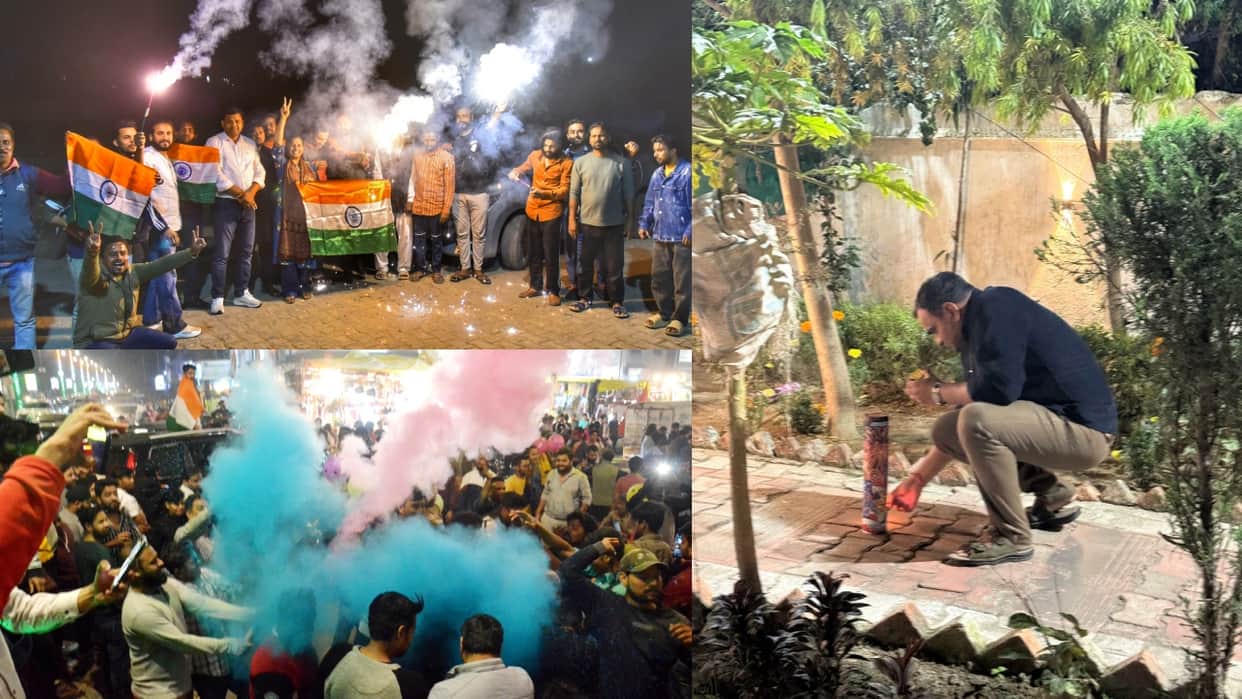 Bareilly people celebrated after Team India won ICC Champions Trophy