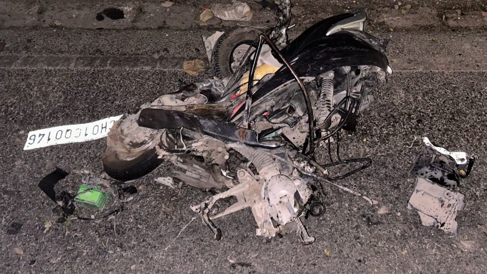 Accident in Chandigarh High speed Porsche car hits Activa driver