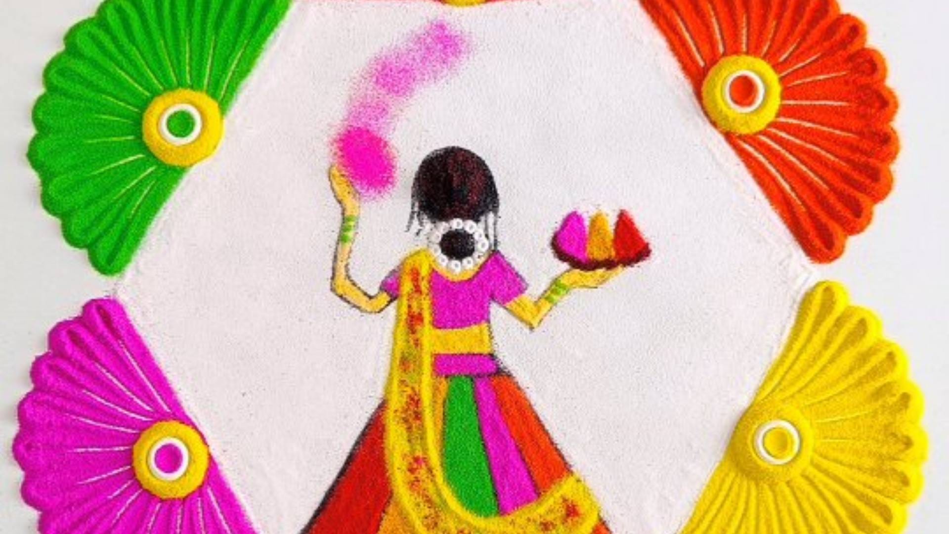 Holi 2025 Show your creativity make beautiful rangoli with matchsticks it will be ready in minutes disprj
