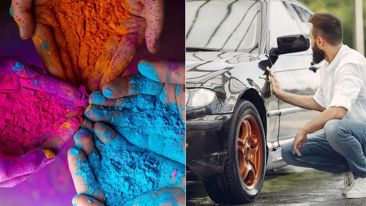 Protect your car from Holi colour know some care care tips during holi celebration