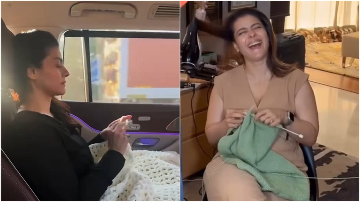 Maa Movie Actress Kajol Shares glimpse of her crochet says My version of house work