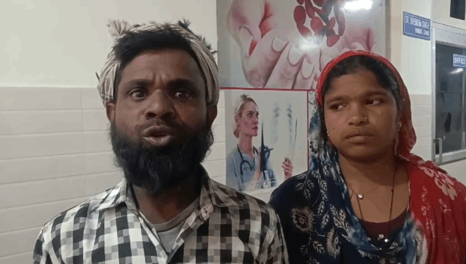 A one day old newborn found in a garbage dump in Pilkhuwa