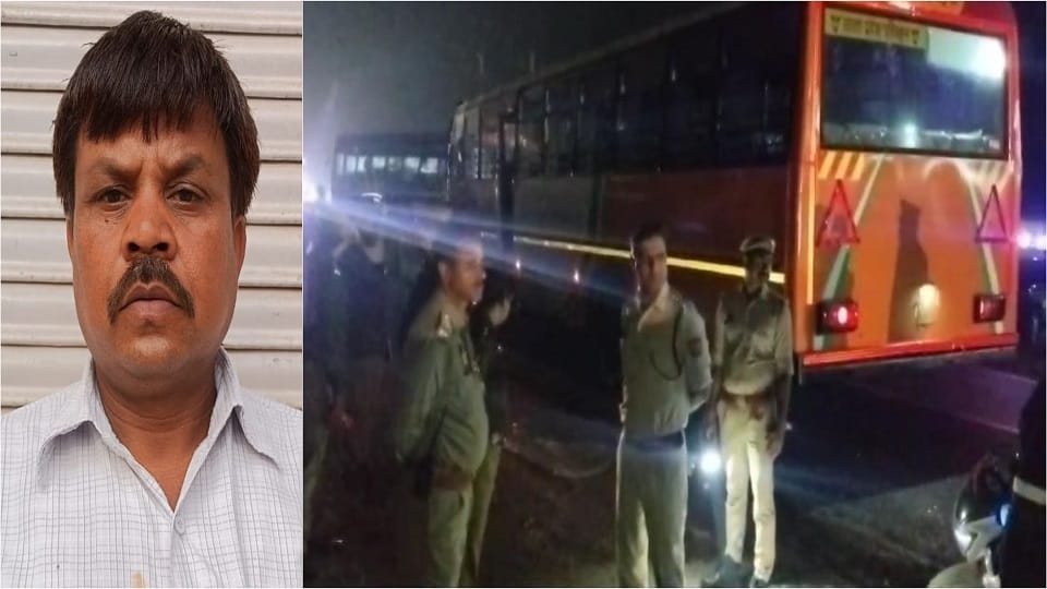 Roadways bus collided with private bus parked on roadside passengers started screaming