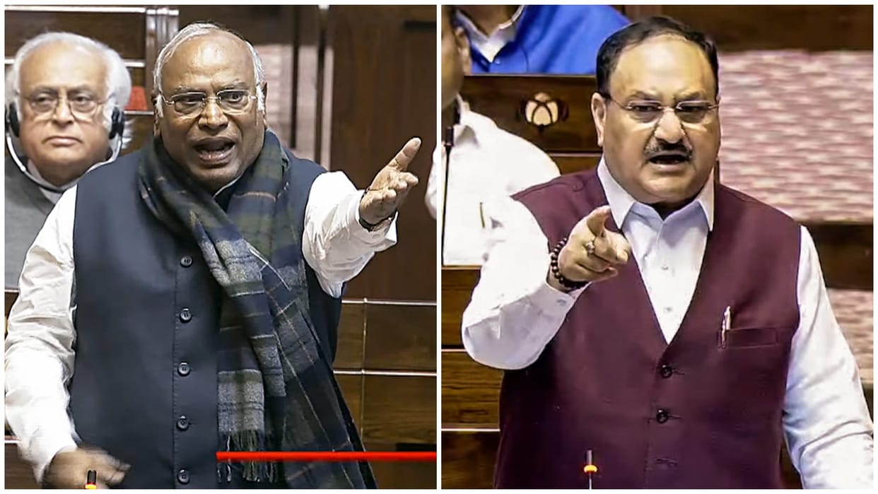 Rajya Sabha Uproar: Tension in Parliament over one word of Mallikarjun Kharge BJP demands apology know all