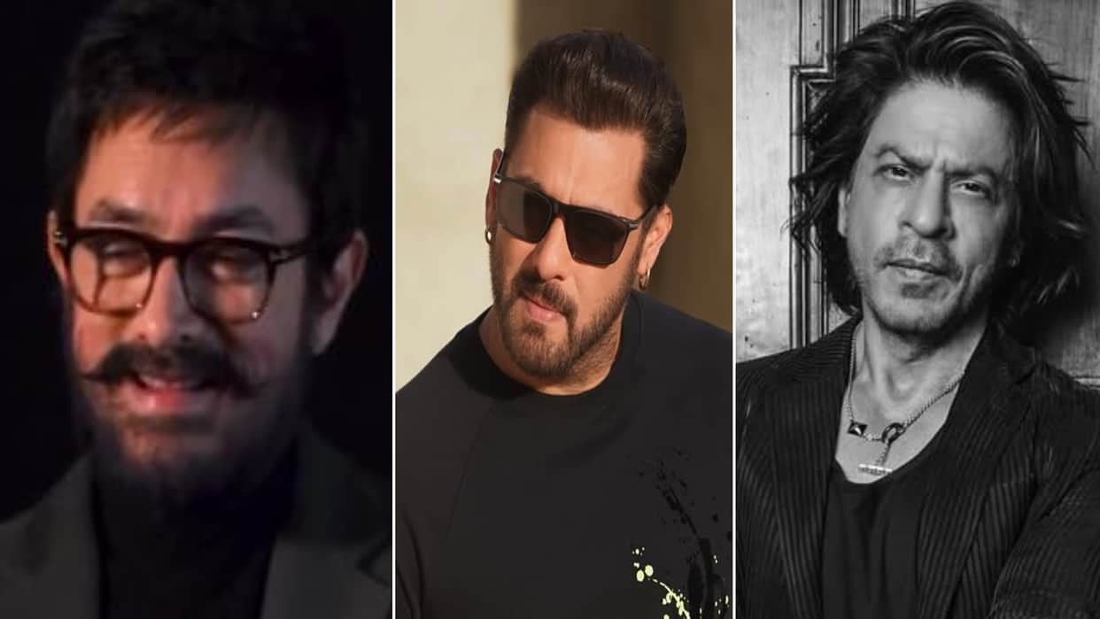 Salman Khan Shah Rukh Khan Visit Aamir Khan House On Eve Of His 60th Birthday viralvideo