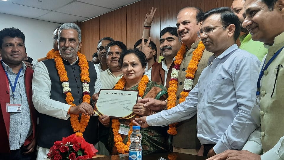 Faridabad Nikay Chunav Results BJP's mayor candidate Praveen Joshi won