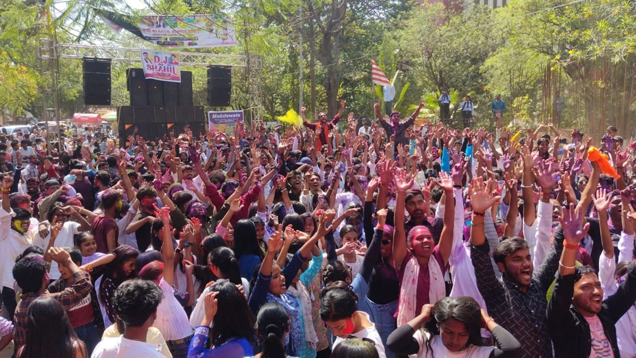 Holi Milan Celebration at Dr. Shyama Prasad Mukherjee University