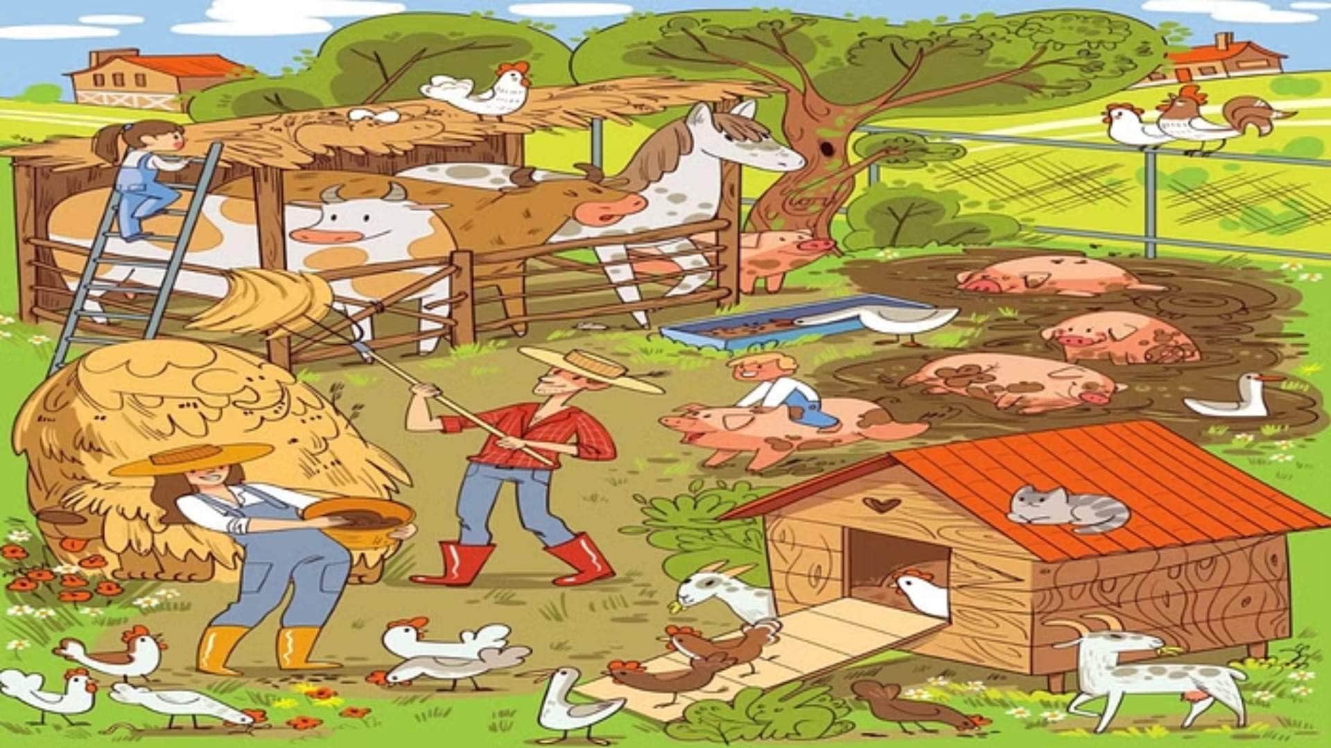 optical illusion iq test brain test if you have hawk eyes then find Sheep in 9 seconds