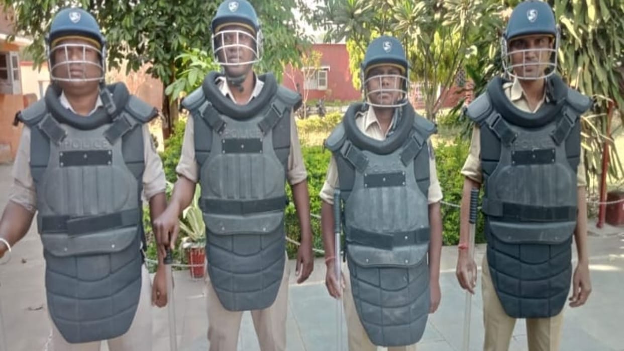 Janjgir Champa Police department made preparations to maintain peace and order during Holi festival