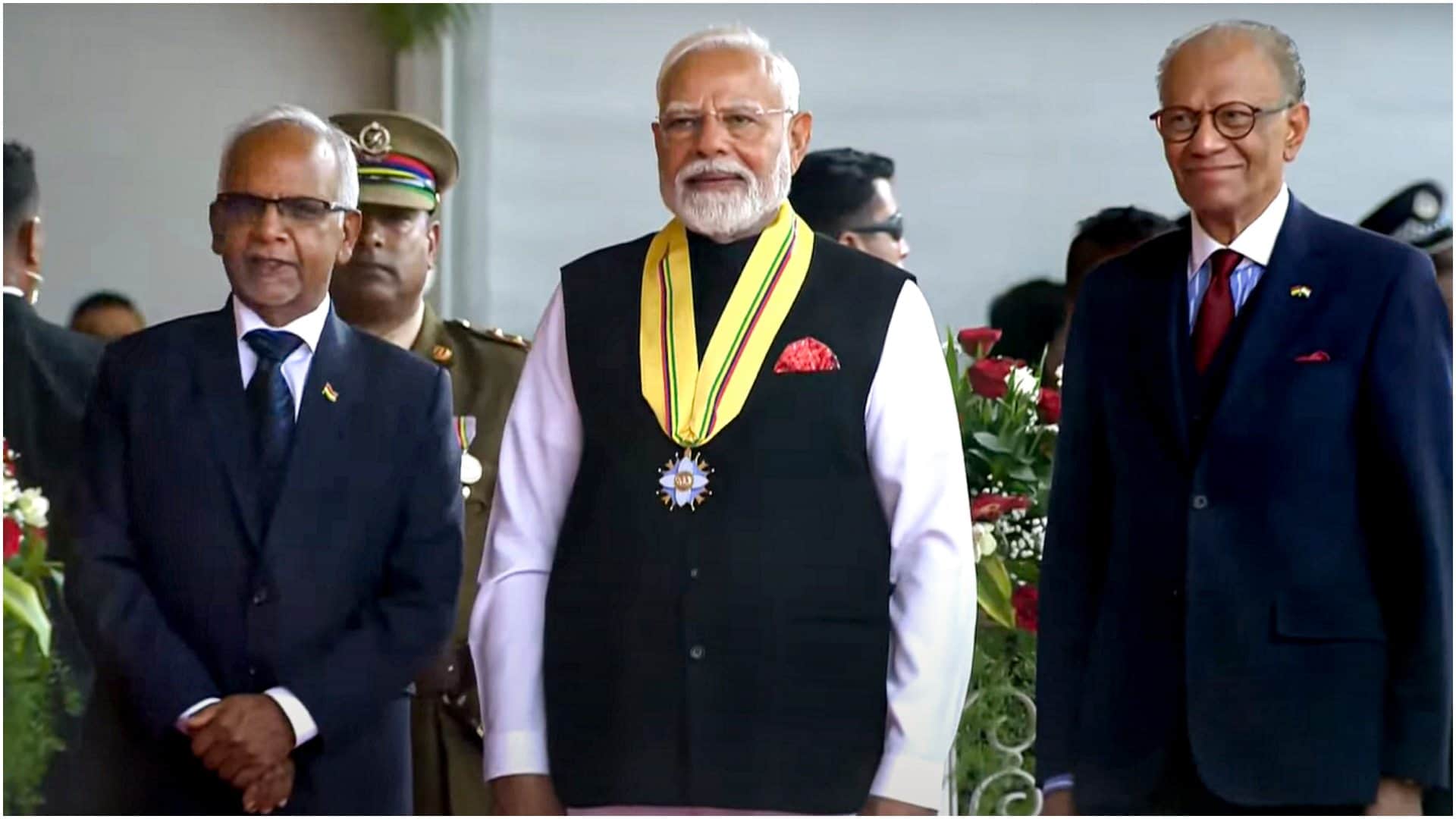 PM Modi gets 21st international award yesterday Mauritius had announced to give him the country highest honor