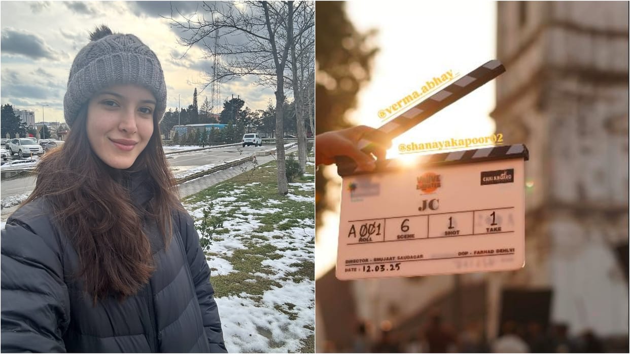 Director Shujaat Saudagar Share Glimps Of Shanaya Kapoor New Movie, Munjya Actor Abhay Verma Paired With Her