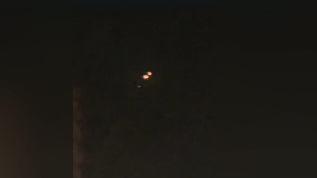 Fireballs blazed in the sky late at night, people panicked