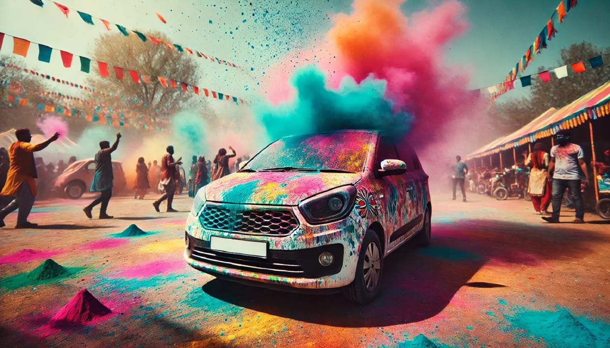 how to prevent stains on car in holi car care tips for holi 2025