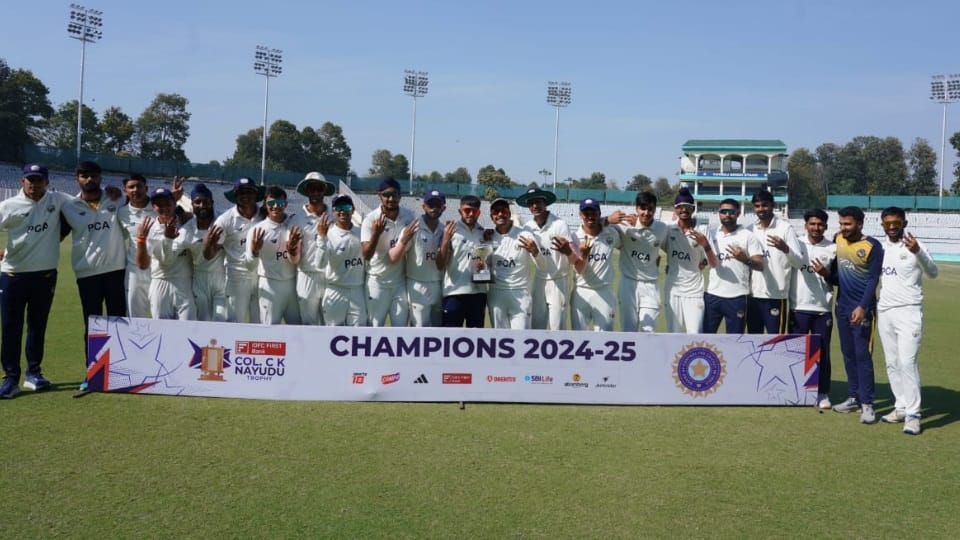Punjab team became champion by defeating Rest of India, four-day match at PCA Stadium