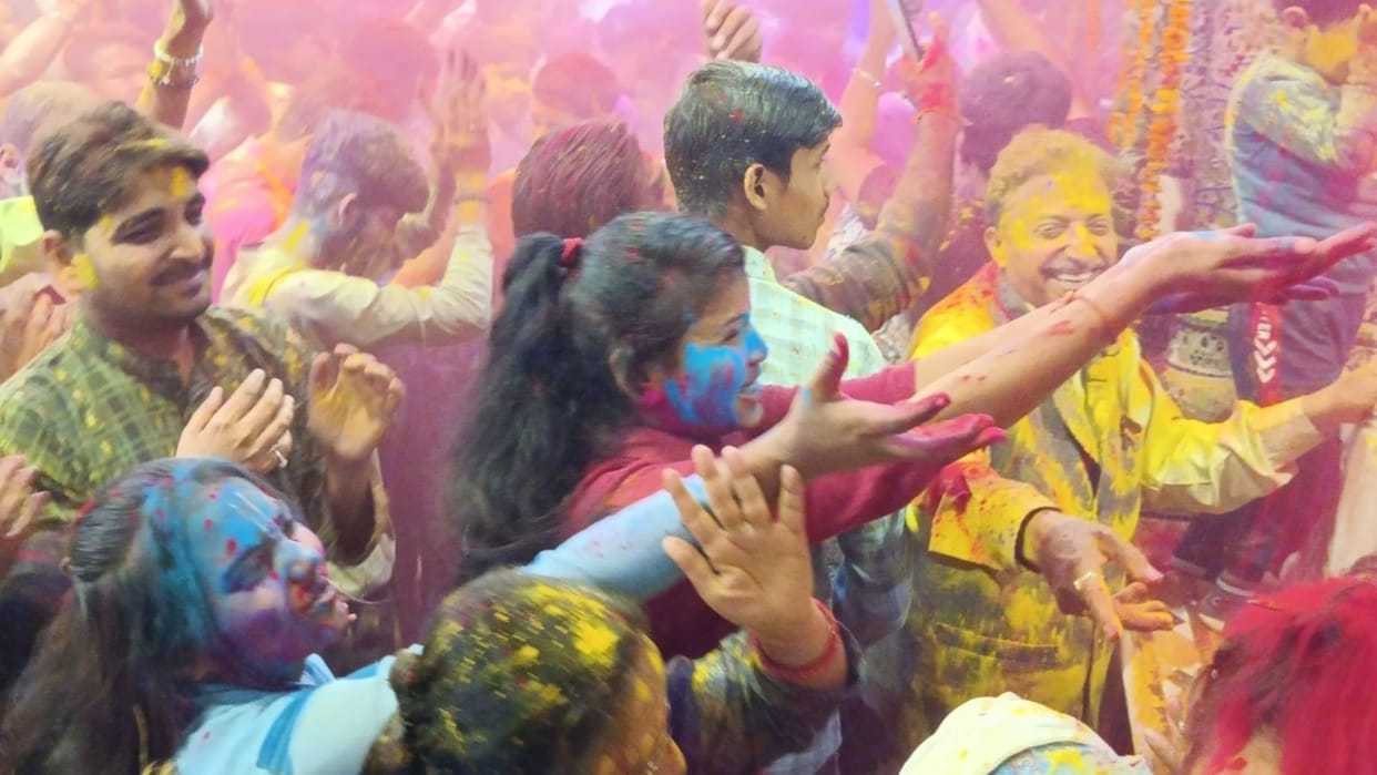 Holi celebrations spread from city to village in Pilibhit