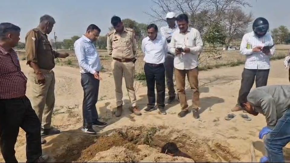 Excavation was done on the information of a buried body, nothing was found