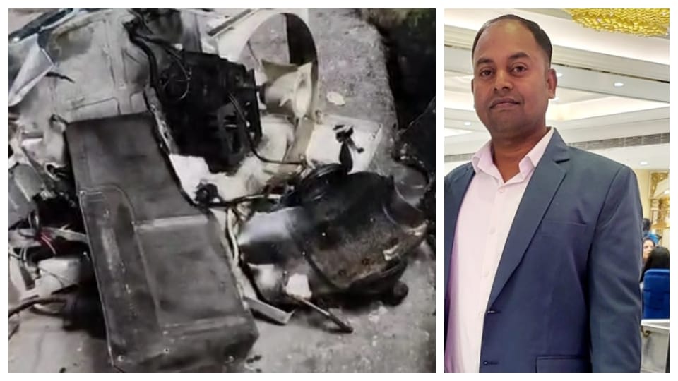 Compressor burst while putting gas in AC mechanic died