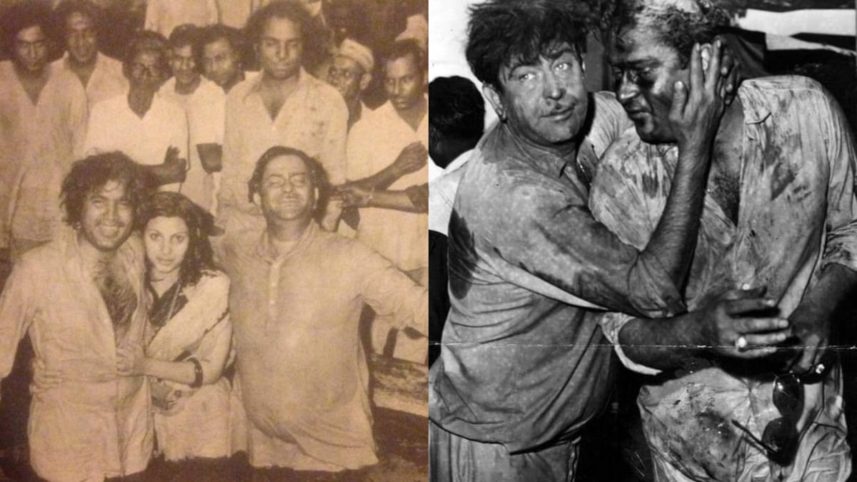 Raj Kapoor Rk Studios Holi Party Celebration Amitabh Bachchan Subhash ...