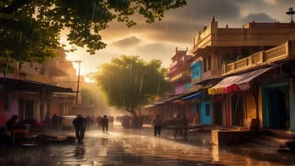 Rajasthan Weather Rain in Rajasthan on Holi weather changed due to strong winds after drizzle Alwar and Sikar