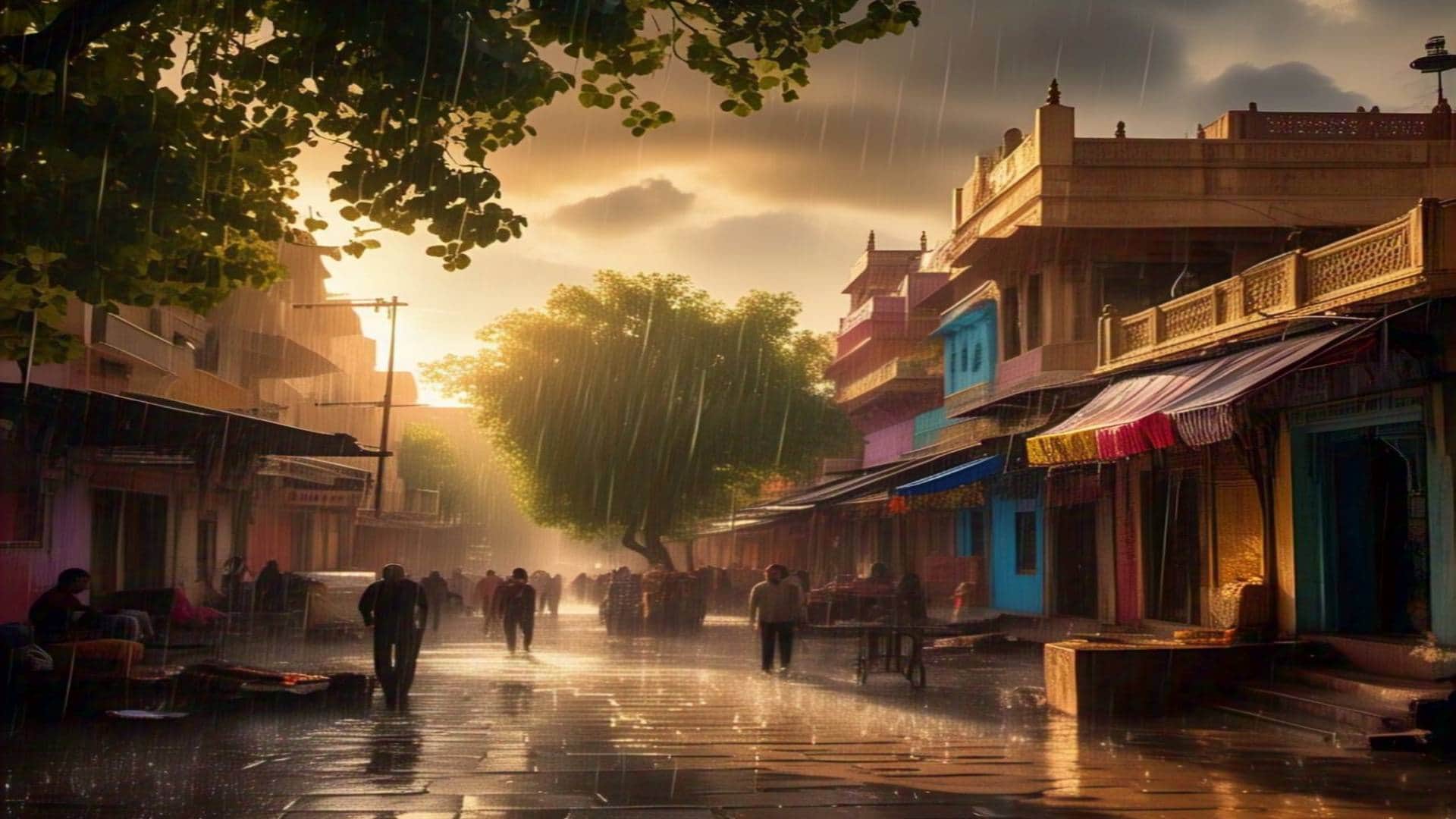 राजस्थान में बारिश (सांकेतिक तस्वीर)