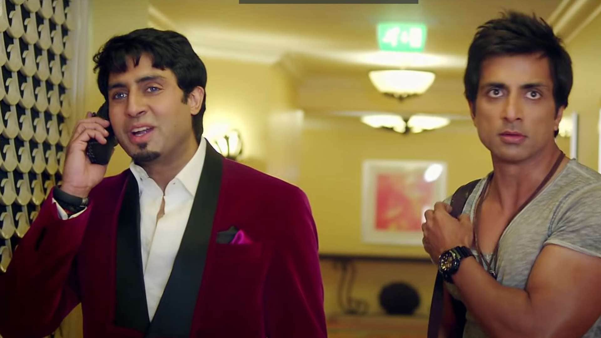 Shah Rukh Khan and abhishak bachchan in king kabhi alvida na kahna happy new year
