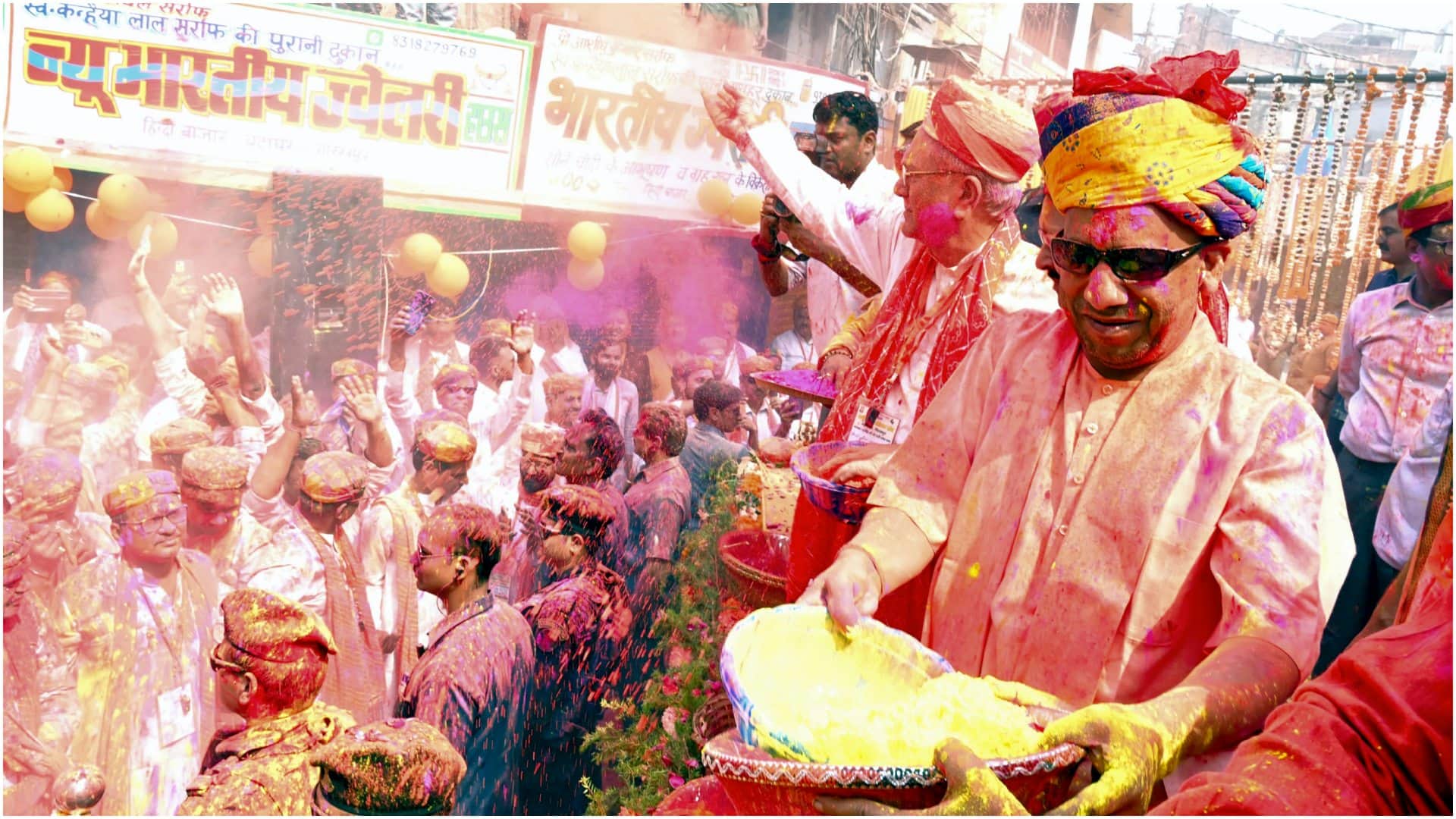 Holi 2025: From JP Nadda Kiren Rijiju to CM Yogi and Rekha Gupta, see the colors of political Holi in pictures