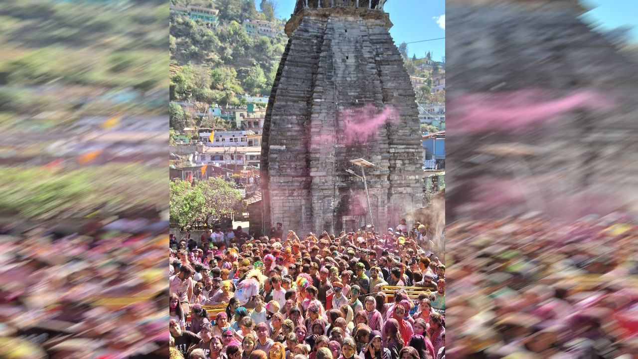 Holi celebration in Uttarakhand people danced on Holi special song CM Dhami congratulated Garhwal Kumaon holi