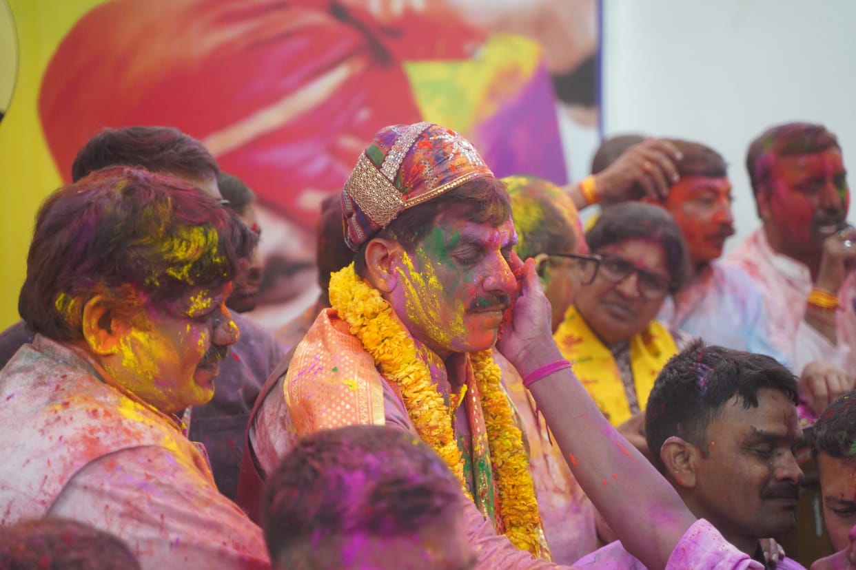 Holi 2025: CM Mohan Yadav celebrated Holi in Bhopal, gave a special message to the people of the state