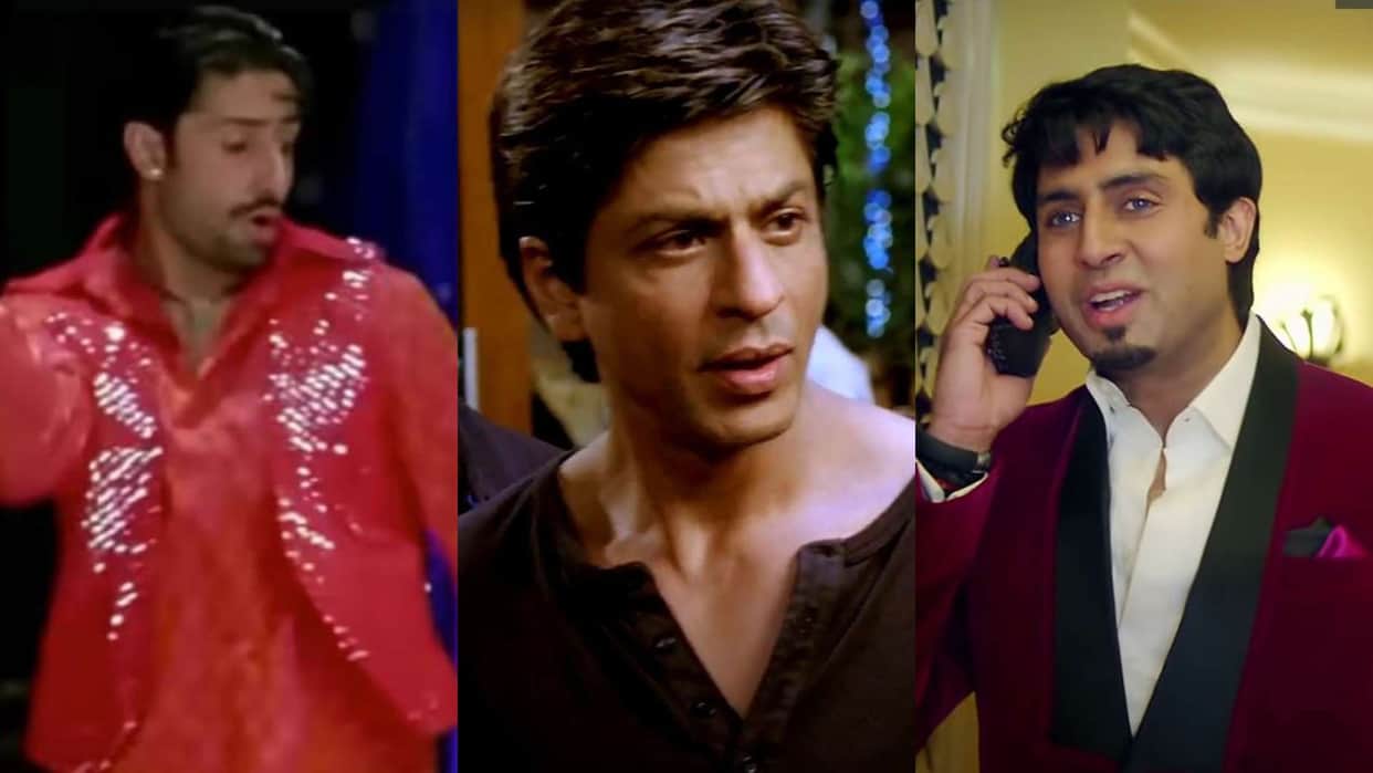 Shah Rukh Khan and abhishak bachchan in king kabhi alvida na kahna happy new year