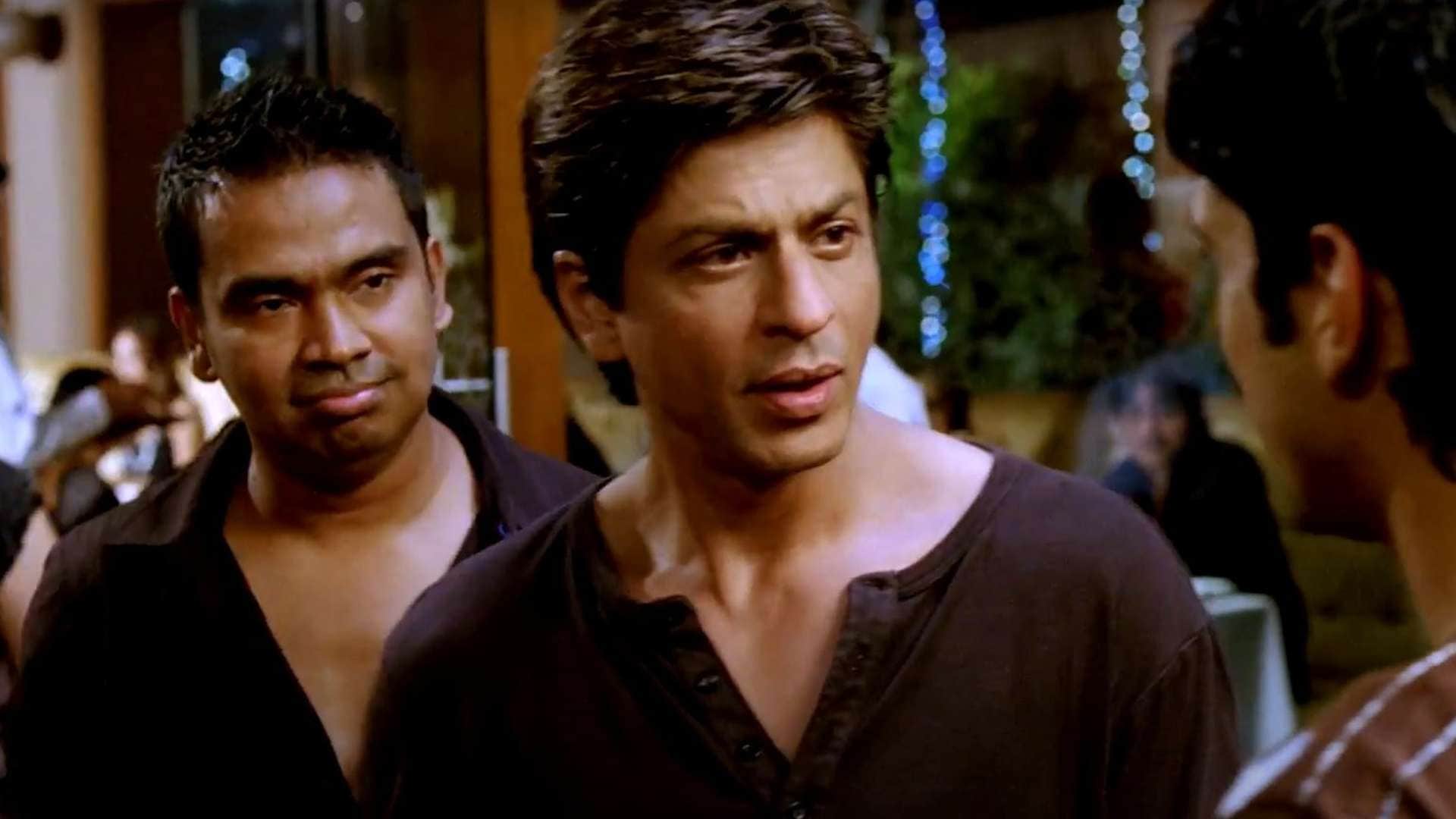 Shah Rukh Khan and abhishak bachchan in king kabhi alvida na kahna happy new year