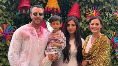 Dia Mirza Shares beautiful photos on Holi says our lives be filled with vibrant colours of transformation