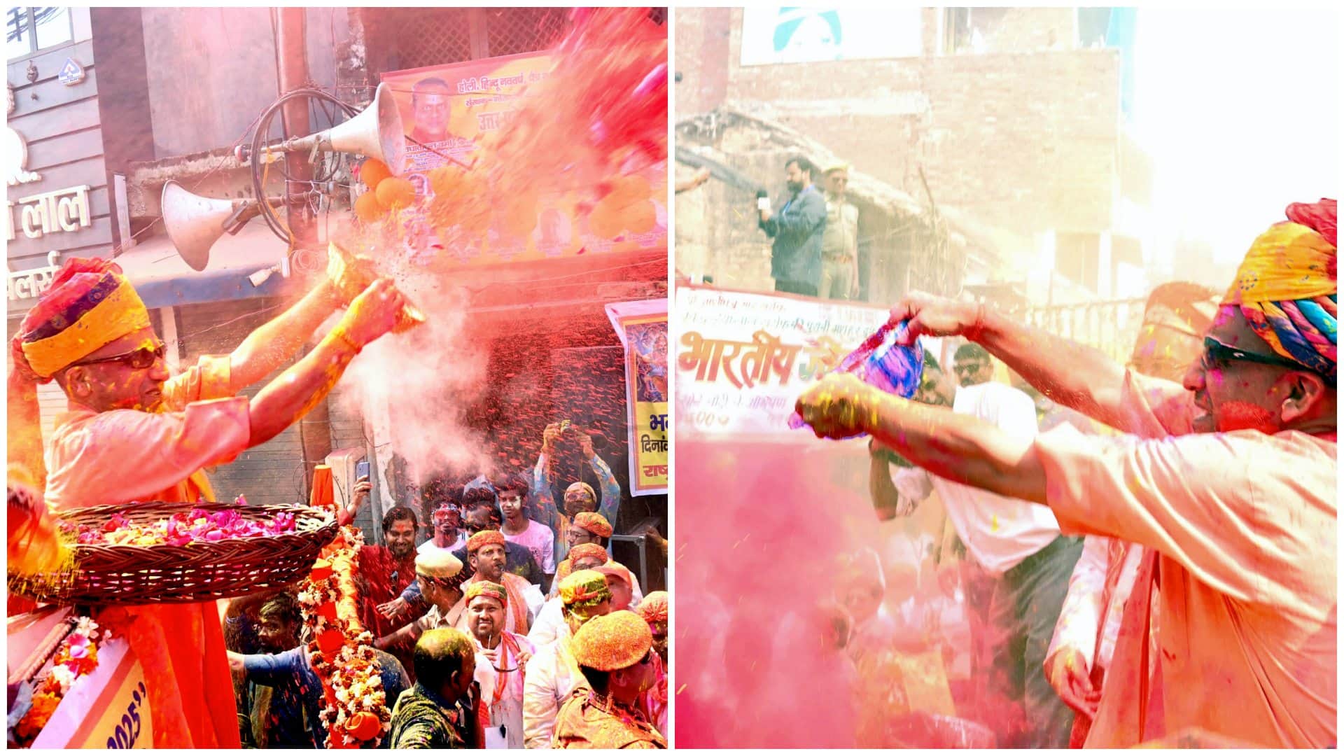 Holi Photos: whole country is drenched in abir gulal Politicians colored See festival of colors in pictures