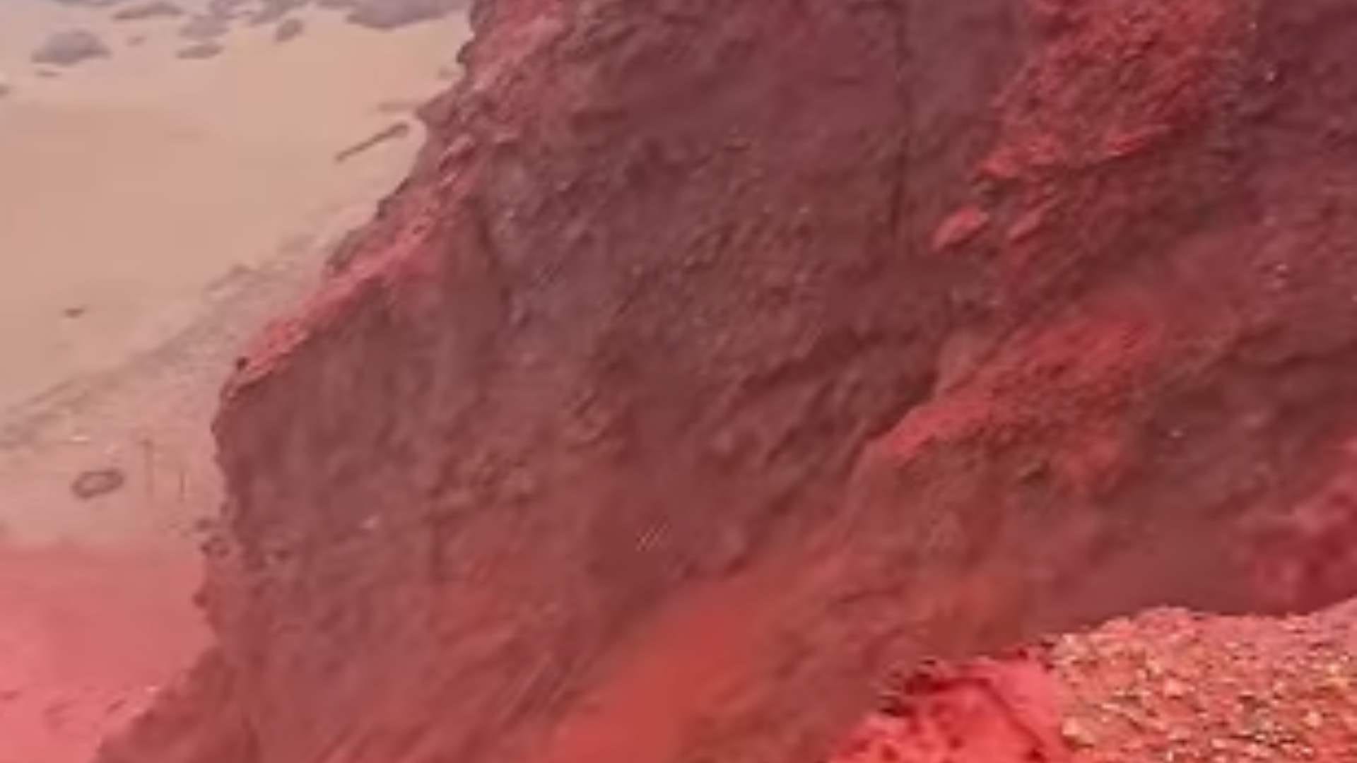 blood rain covers iran beach in red mystery know all details about blood rain