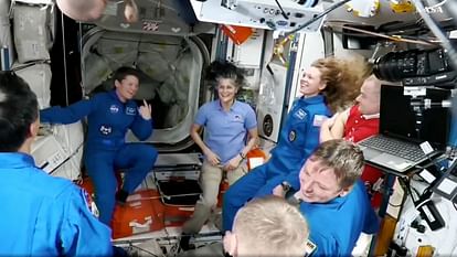 NASA's stuck astronauts welcome SpaceX crew at International Space Station on Sunday Sunita Williams