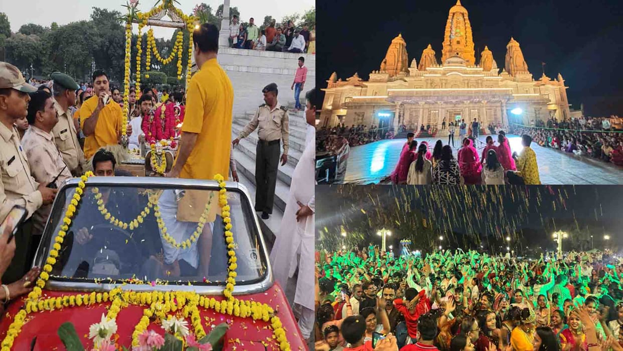 Kanpur: Phooldol festival concluded at JK temple