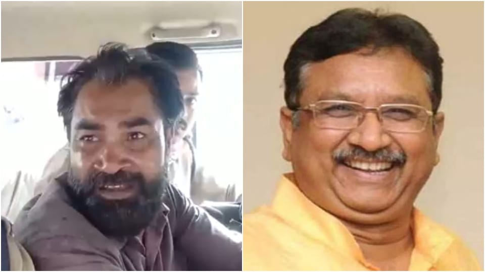 आरोपी मुकेश दरबार और मंत्री कुंवर विजय शाह।