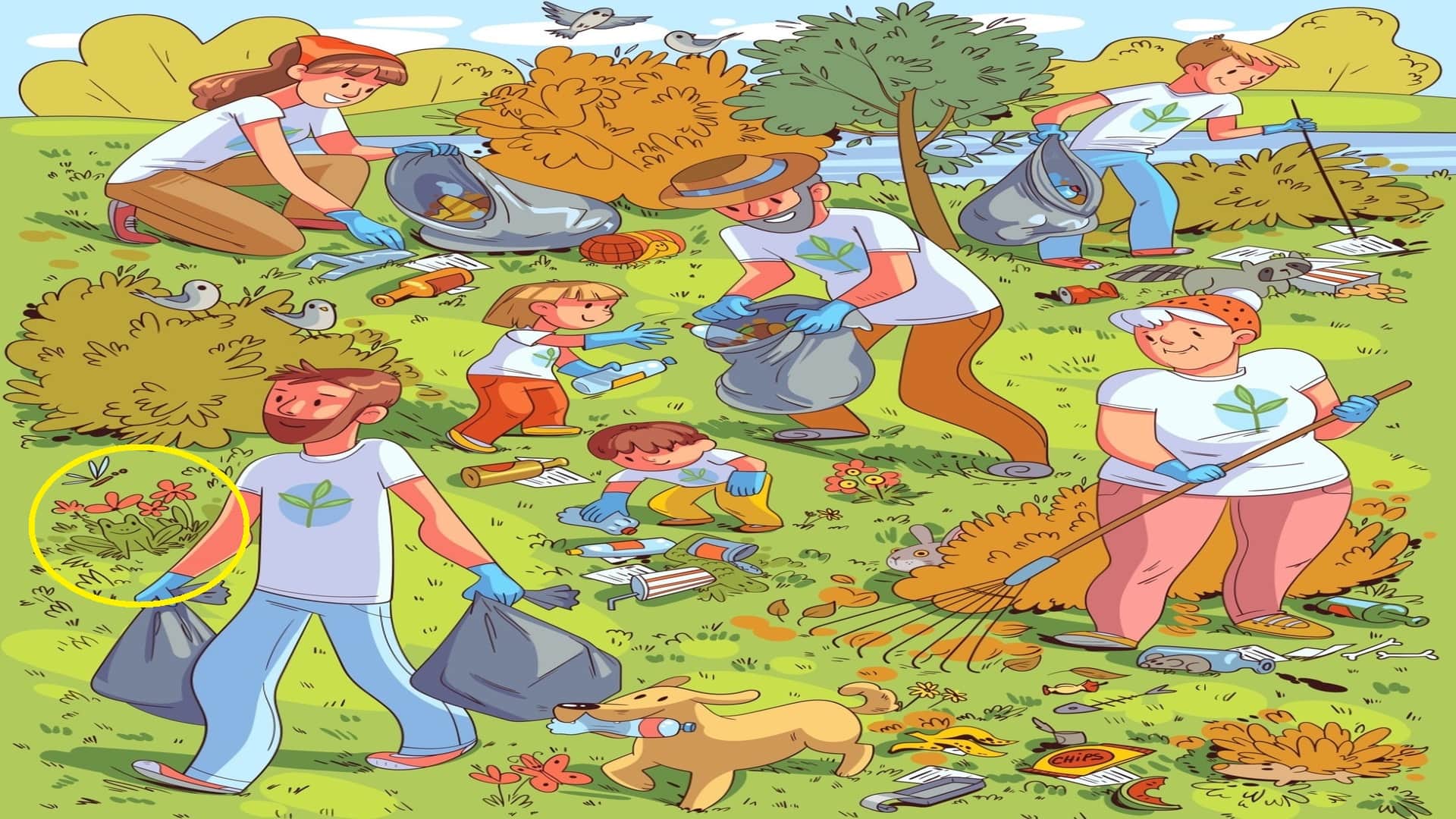 Optical Illusion iq test brain test if you hawk eyes then find frog in 15 seconds