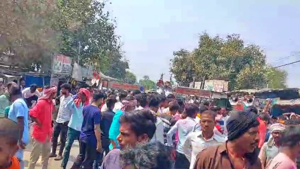 Rohtas News: Violent protests after death of youth in road accident, police accused of suppressing case