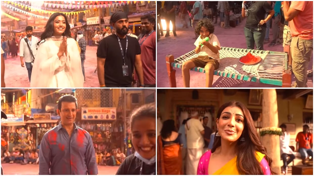 Salman khan Sikandar movie song bam bam bhole BTS Video out actors doing fun on set