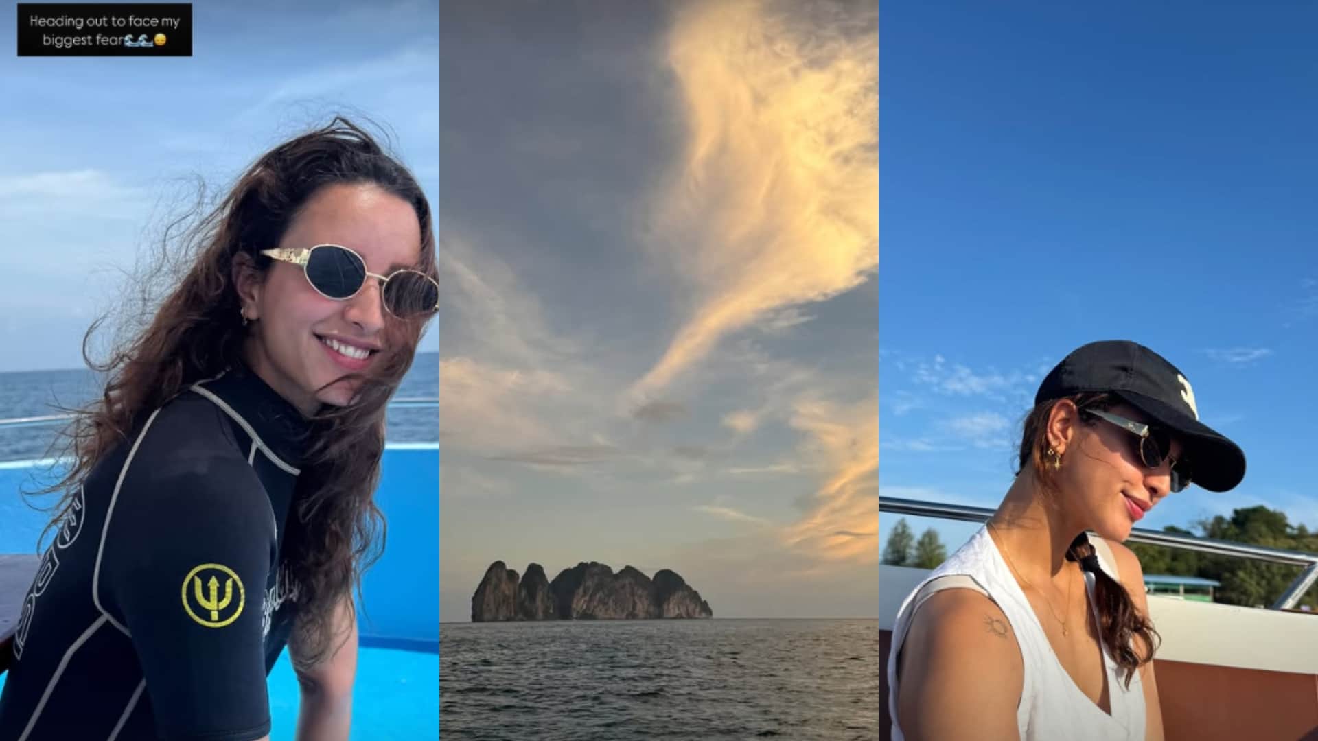 Triptii Dimri Face Her Fear Share Pics On Social Media Actress Sitting Sea Boat