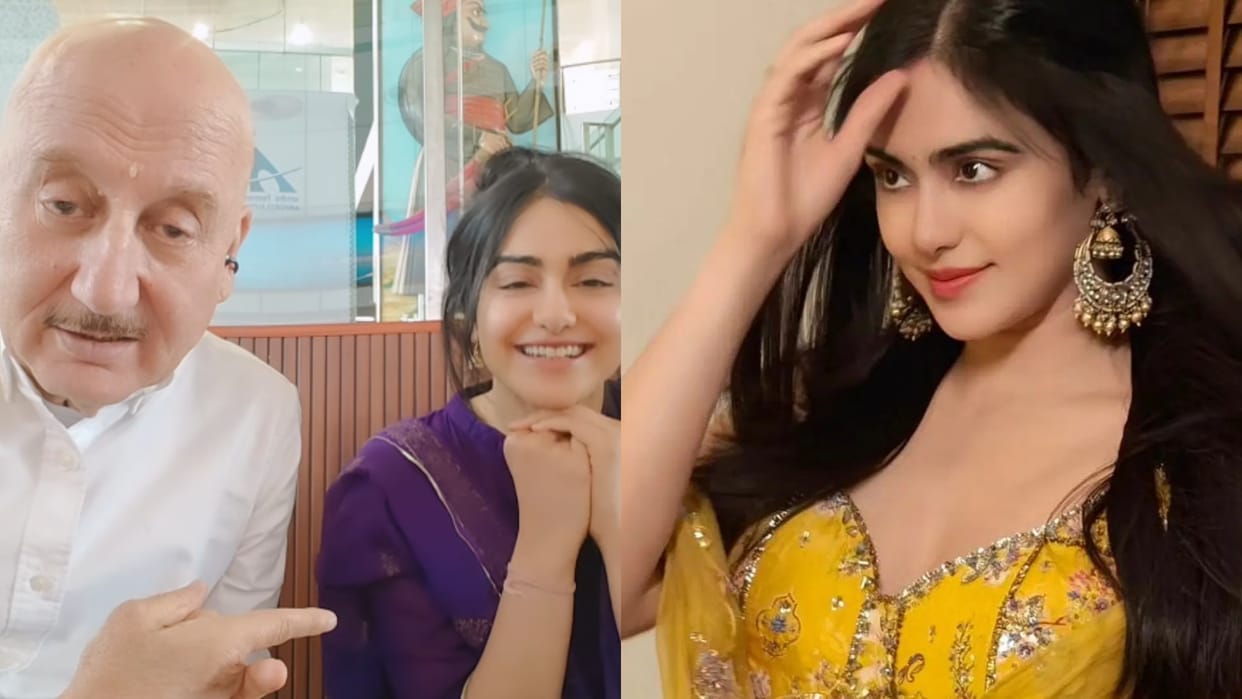 Film Tumko Meri Kasam Actress Adah Sharma Share Video With Anupam Kher On Social Media