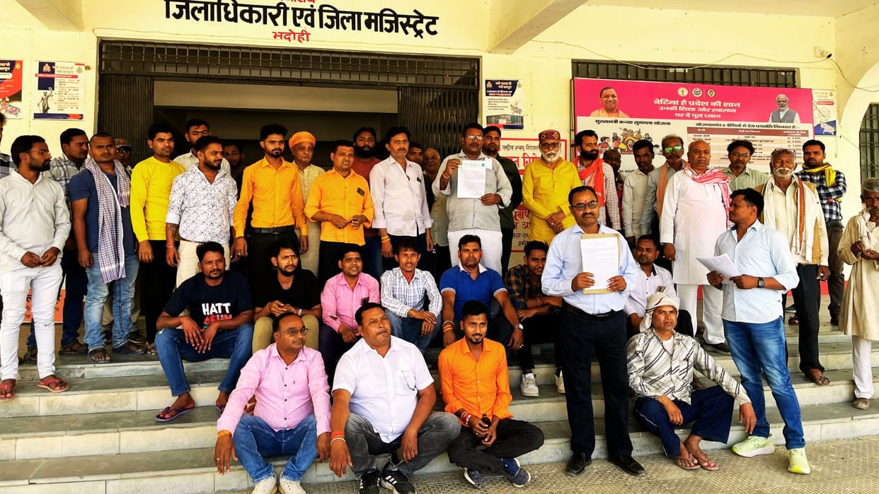 issue of alleged mosque construction heats up Hindus protest demanding quick investigation