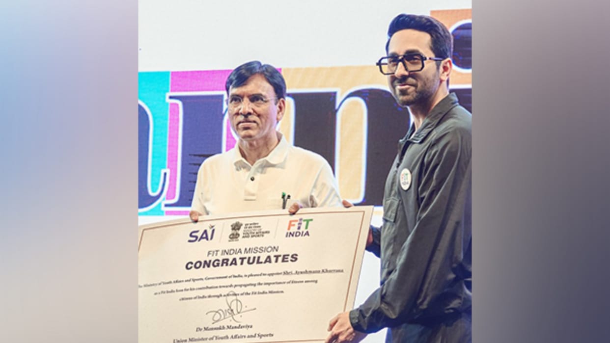 Ayushmann Khurrana Becomes Fit India Icon Inspires People Towards Fitness and Health