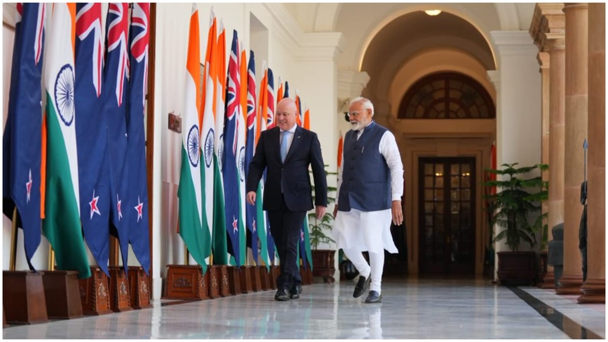 PM Modi meets NZ counterpart at Hyderabad House; Jaishankar-Stengard and Rajnath-Gabbard also held meetings
