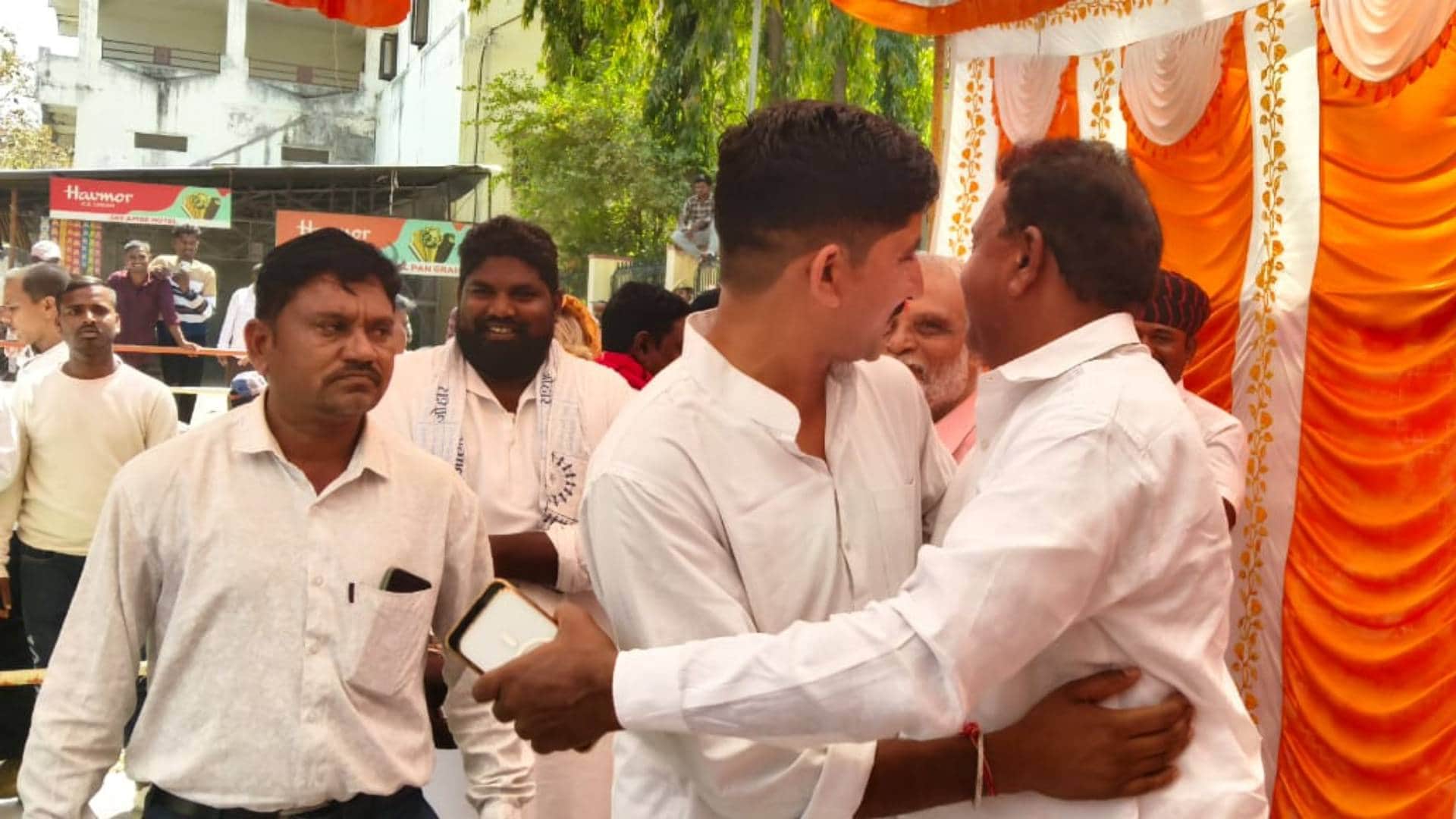 Rajasthan Banswara Discussion meeting MP Rajkumar Rot MLA Arjun Singh Bamania before Panchayati Raj elections