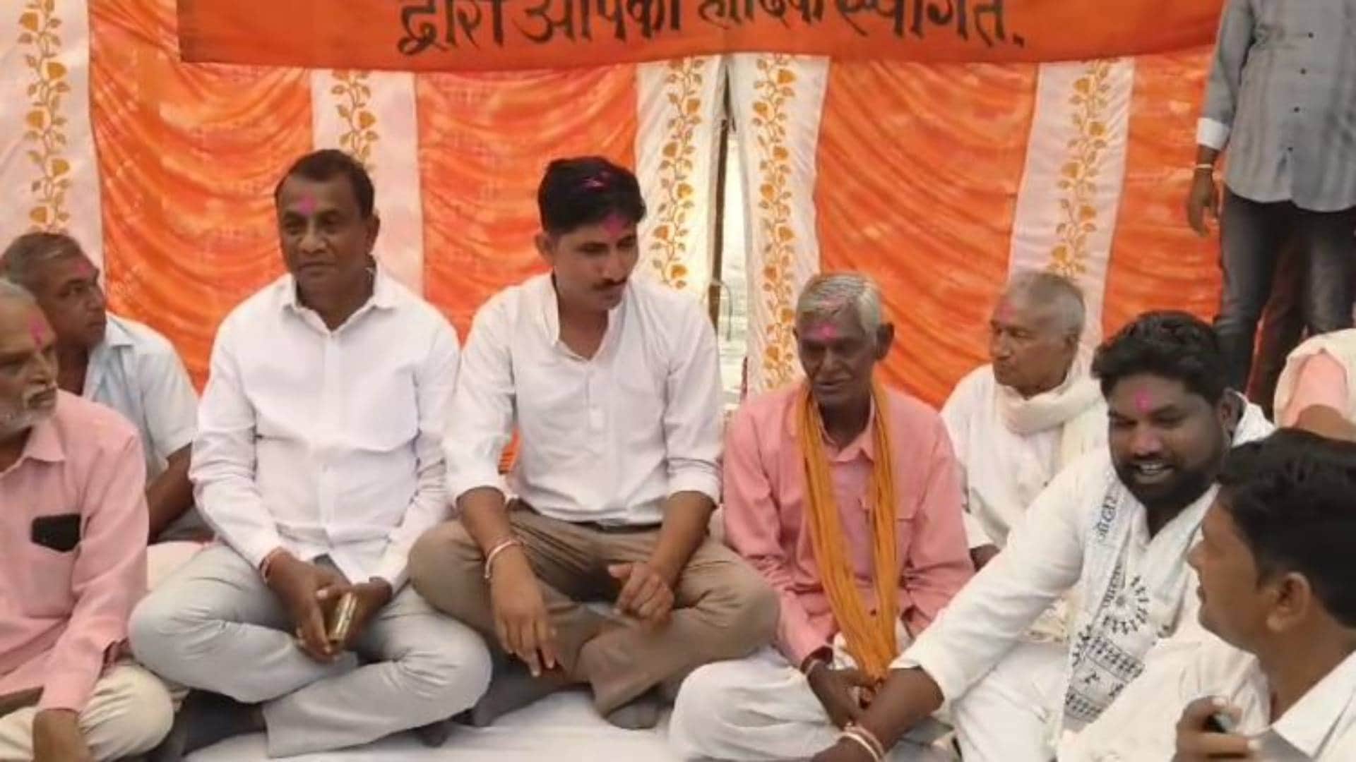 Rajasthan Banswara Discussion meeting MP Rajkumar Rot MLA Arjun Singh Bamania before Panchayati Raj elections