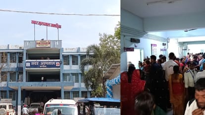 Patients are troubled by the chaos in Khagaria Sadar Hospital