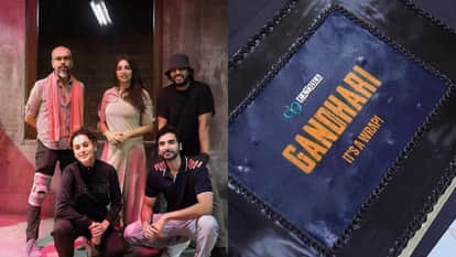 तापसी पन्नू गांधारी के सेट से