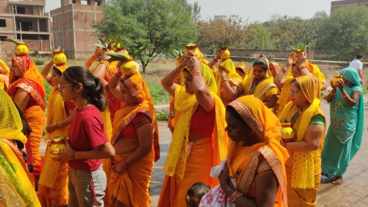 Rudra Maha Yagya started with the installation of religious flag and Kalash Yatra